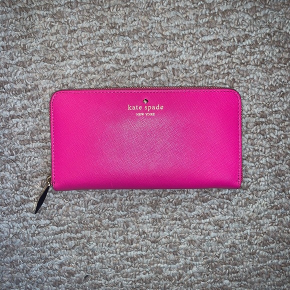 Kate Spade Pink Continental Wallet - Picture 1 of 3